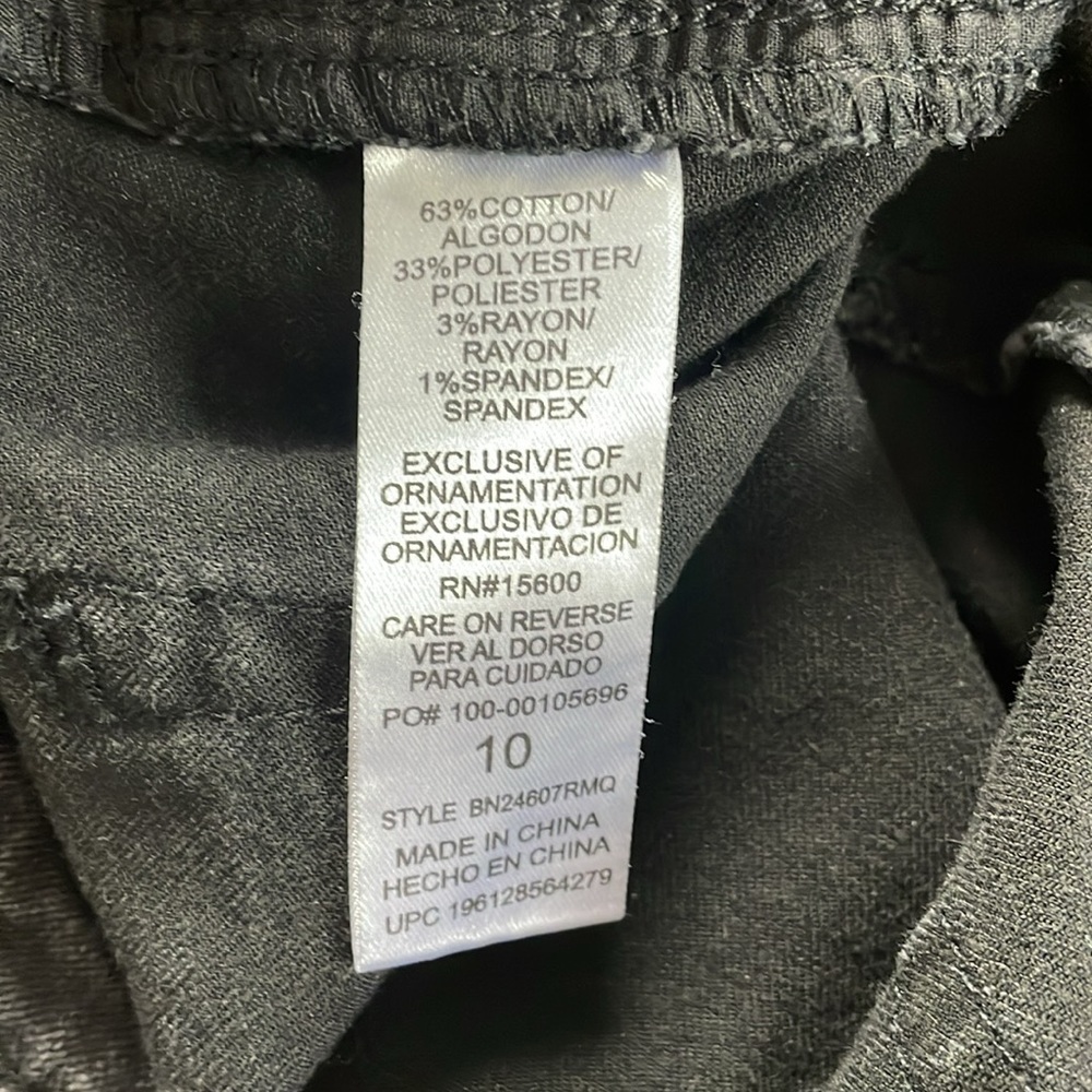 🩷Sale🩷Democracy Black High Rise Slim Straight Jeans - EUC - Size 10 - Picture 6 of 7